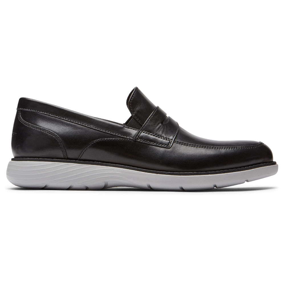 Rockport Singapore Mens Loafers - Garett Penny Black - SD2691478